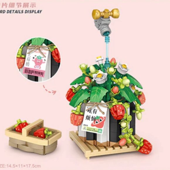 LOZ - Strawberry Cherry Blossom 1284 - 686 pcs - Picture 2 of 2